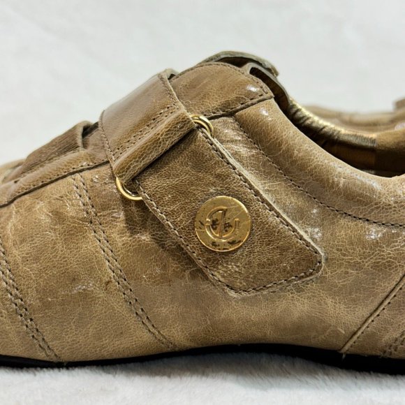 ECCO Women's 38 Elastic Strap Brown Leather Slip-On Comfortable Shoes - Picture 16 of 16